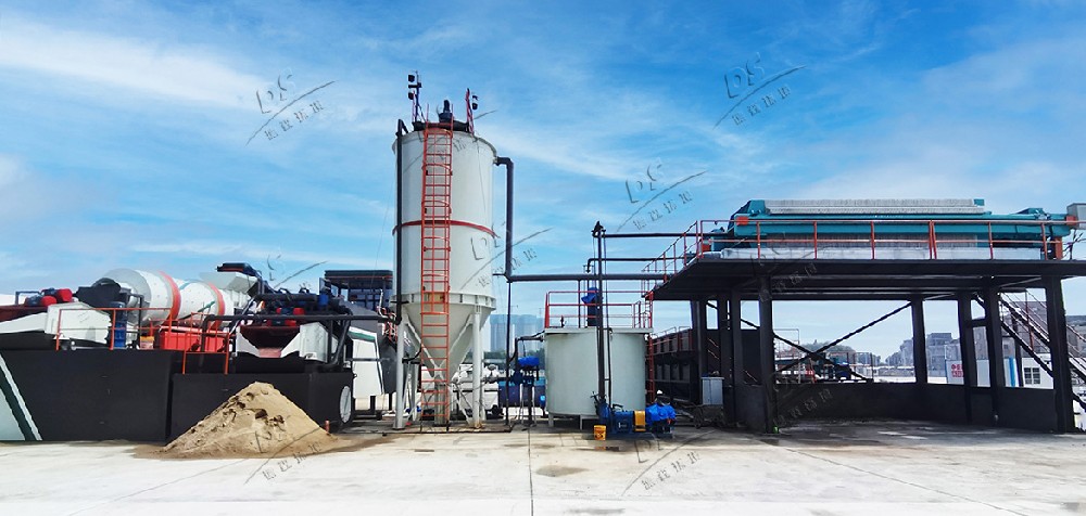 華南地區移動式土壤淋洗修復項目現場