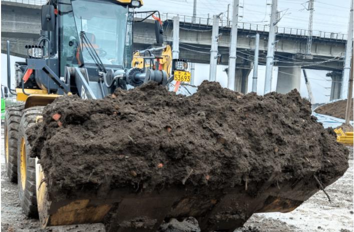 某污染土壤修復現場粘度大